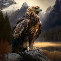 Fototapeta premium eagle in the wild