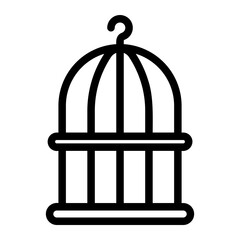 birdcage line icon