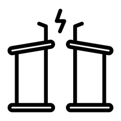 debate line icon