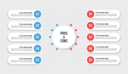 Dos and Don'ts, Comparison Chart Infographic Template Design