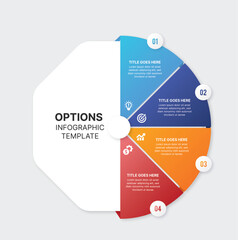 Circle SWOT Analysis, Quarterly Timeline Infographic Template Design