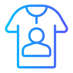 tshirt gradient icon