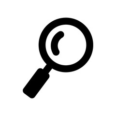 search icon, outline style, editable vector