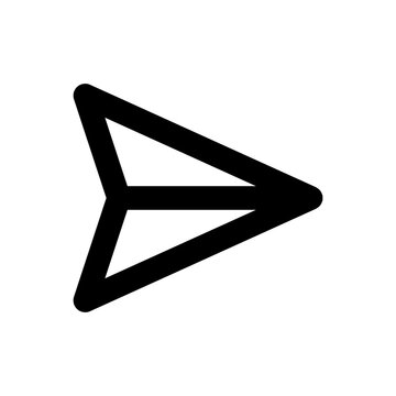 recommend clip art: send icon, outline style, editable vector