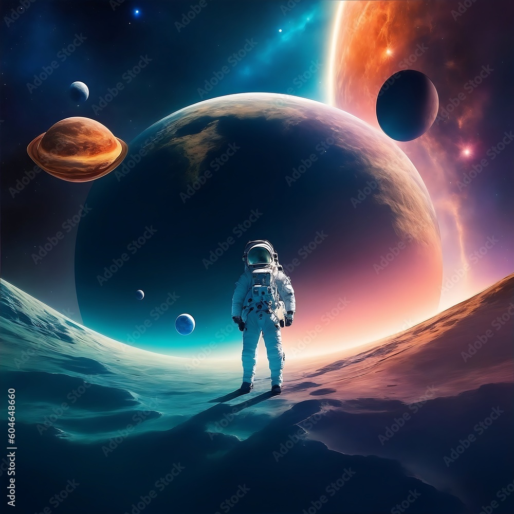 Canvas Prints alien planet in space