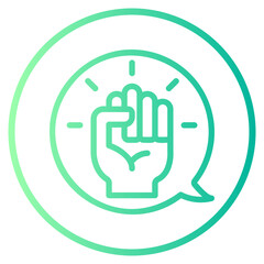 comment gradient icon