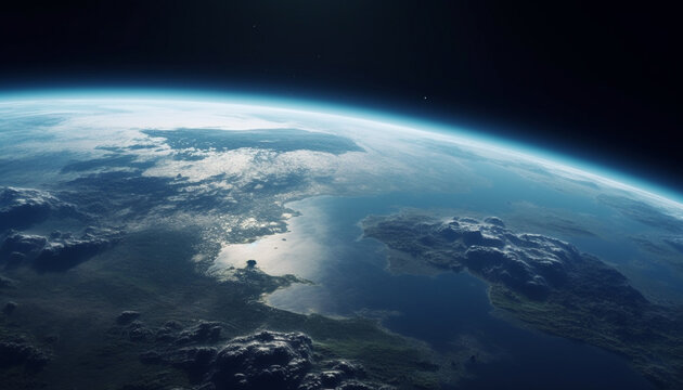 Travel through the stratosphere to explore the Milky Way galaxy generated by AI