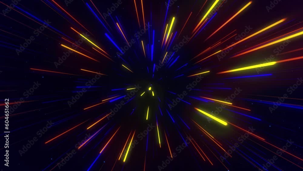 Poster abstract geometric background of radial lines. dataflow tunnel. explosive star. movement effect. bac