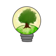 bulb, light, plant, green, energy, lamp, eco, leaf, ecology, environment, nature, lightbulb, tree, idea, electricity, technology, power, isolated, light bulb, growth, concept, innovation, environmenta
