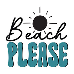 Beach please  Retro SVG