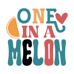One in a melon  Retro SVG