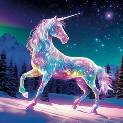 Obraz na płótnie Canvas Magical Unicorn Ai generative