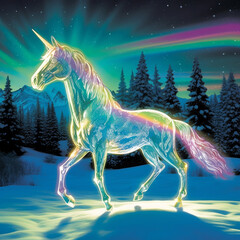 Magical Unicorn Ai generative
