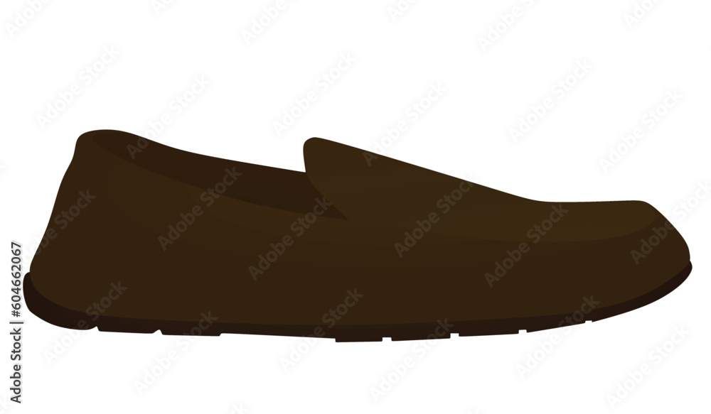 Wall mural Brown summer loafer. vector illustration