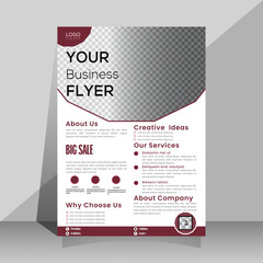 Corporate business A4 flyer template vector design set advertise marketing, promotion, cover page. IT Company, creative Unique Design Create Graphic design layout