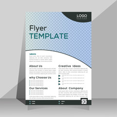 Corporate business A4 flyer template vector design set advertise marketing, promotion, cover page. IT Company, creative Unique Design Create Graphic design layout