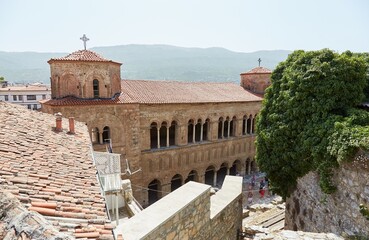 The beautiful Church of St. Sophia in Ohrid, North Macedonia