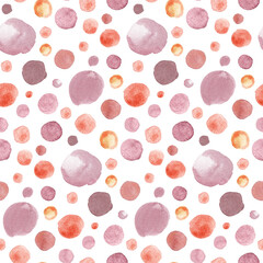 Seamless pattern with abstract irregular naive geometry in boho style drawn for textile