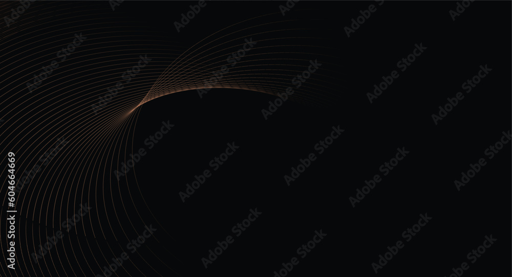 Poster abstract blue wave background. blue minimal round lines abstract background. thin line wavy abstract