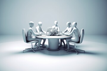group of business people in a meeting