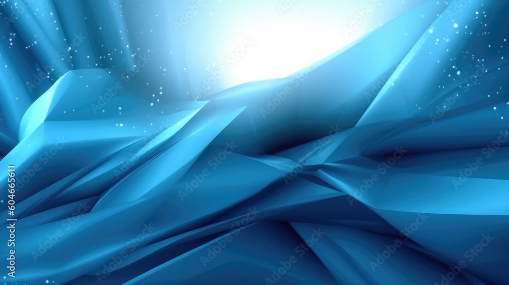 Poster abstract wave curve design background in shades of blue. generative ai aig21.