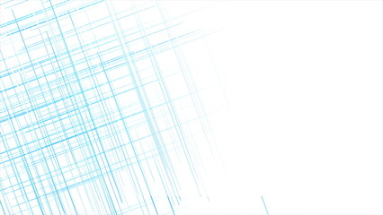 Blue white minimal lines abstract futuristic tech motion background