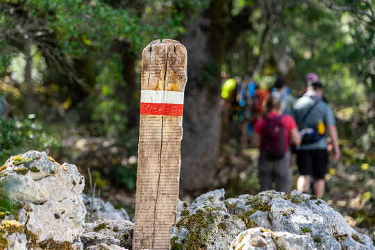 Wanderurlaub auf Sardinien, Italien: Wandern im Supramonte Gebirge, Gorropu Schlucht - Gruppenwanderung auf gekennzeichneten Wegen, Pfaden