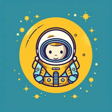 Cute Astronaut Cartoon
