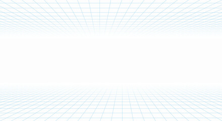 Perspective grid. Abstract wireframe landscape