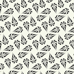 Vector monochrome geometric pattern in simple graphic design. Fashion trendy geometry.