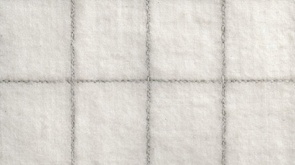 White and Black Checkered Flannel Fabric Texture Background - Plaid - Textile Material - Generative AI
