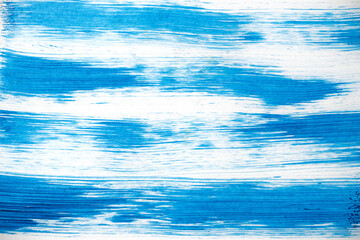 Obraz premium Abstract white and blue background painted with watercolor.