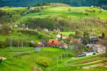 Historic agrarian landscape, Hrinovske lazy, Slovakia © vrabelpeter1