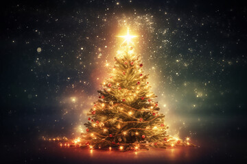 Christmas Tree. Generative AL