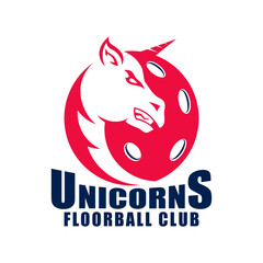 Unicorns floorball logo.