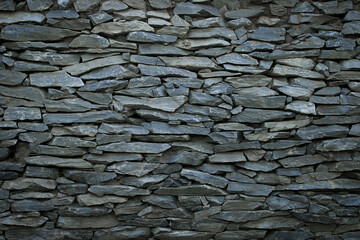 Black Stone Wall Texture Background