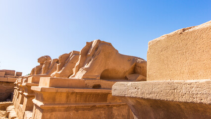 Ancient ruins of Karnak temple in Luxor, Egypt