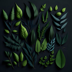 green leaves background, design, 