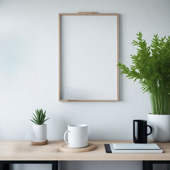 Decorate your walls with style and elegance thanks to this blank wooden frame. Customize it with your own creations or artwork from your favorite artists