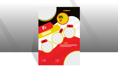 Food restaurant business branding promotion flyer template 