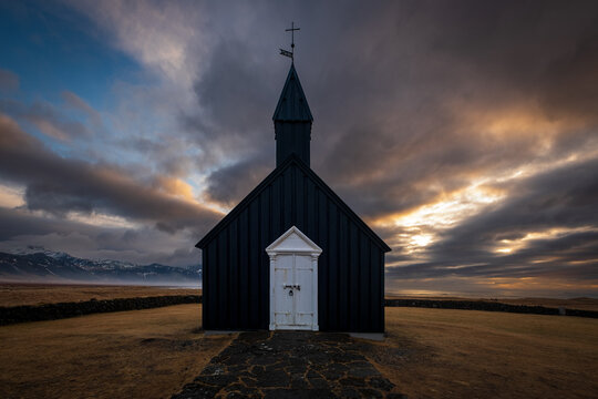 Budakirkja (Black Church), Budir, Snaefellsnes Peninsula, Iceland