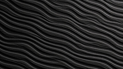 Fototapeta na wymiar Black Seersucker Fabric Texture Background - Textile Material - Generative AI