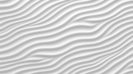 White Seersucker Fabric Texture Background - Textile Material - Generative AI