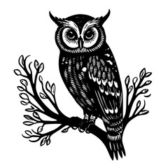 owl on a branch