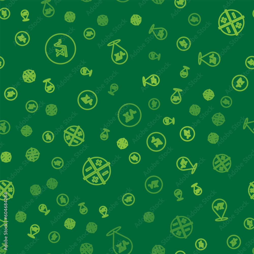 Poster set line square root of x glyph, xyz coordinate system and on seamless pattern. vector