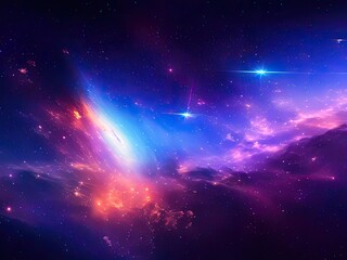 Obraz na płótnie Canvas Galaxy with stars, Space, Generated AI