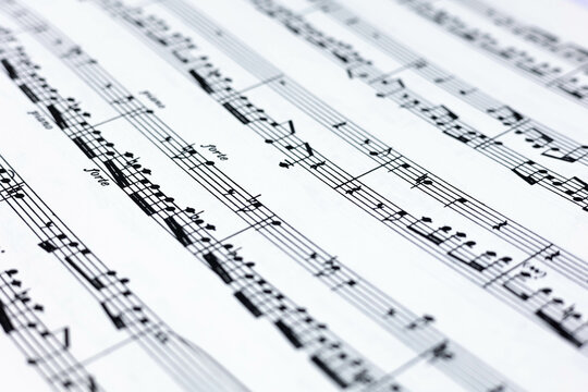 musical score with musical notes on a white background