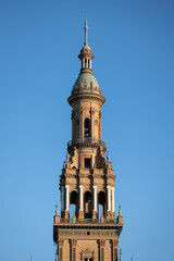 Fototapeta na wymiar The Iconic Plaza de España in Sevilla, Spain