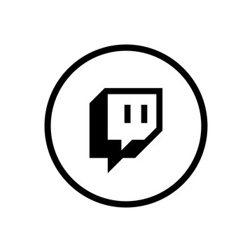 twitch logo. twitch icon , social media icons. social media and social network logos. vector editorial