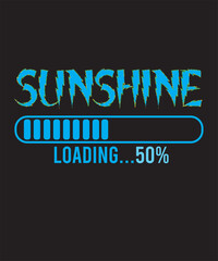 Sunshine Loading Fifty Typography Design